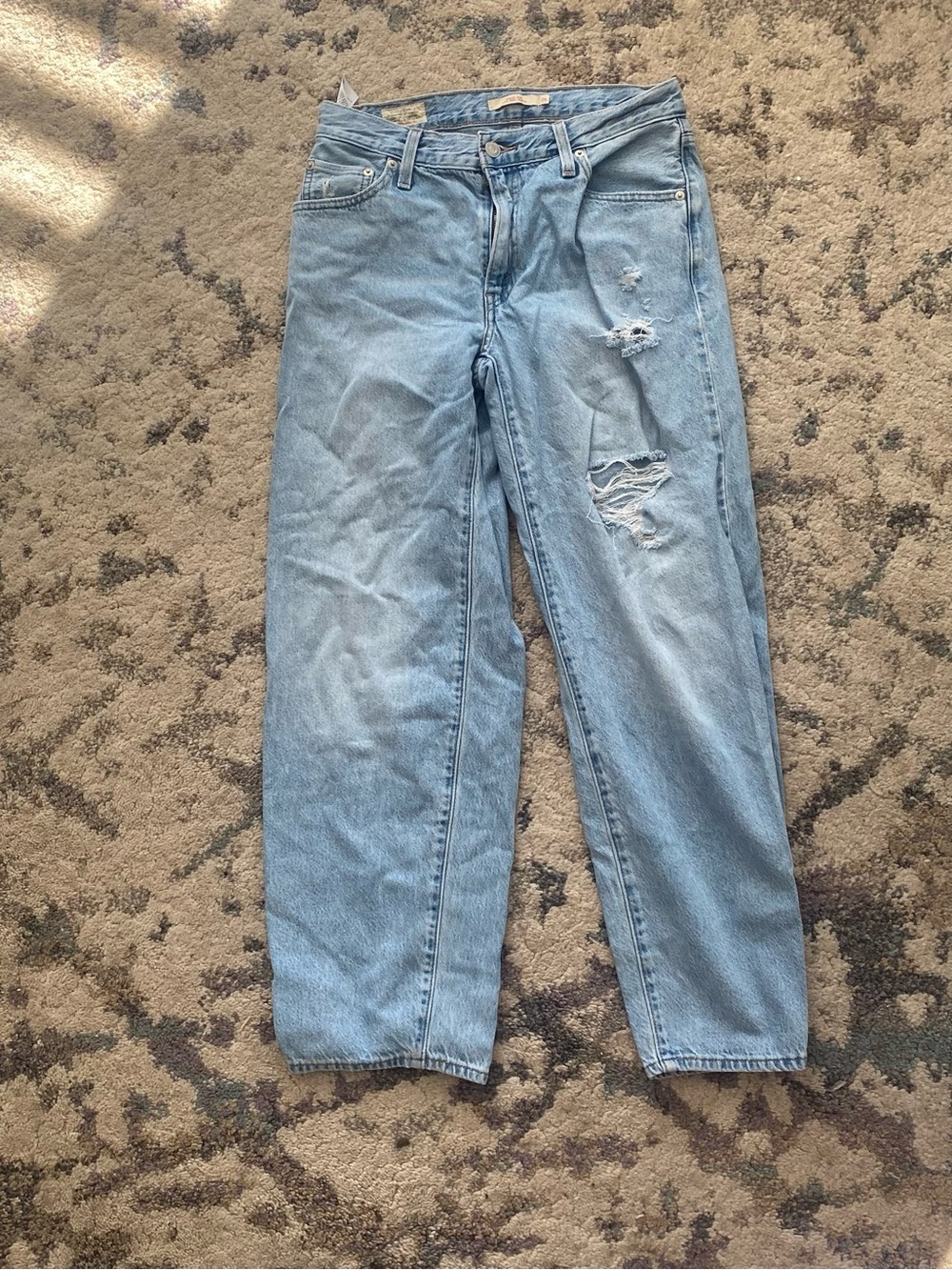 Light Blue Men's Ripped Denim Jeans